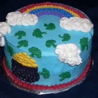 Luvsfreebies Wilton Course 1 - 1St Cake while not my 1st cake ever, my wilton course 1 cake for the 2nd class. Please be gentle! :-D All BC