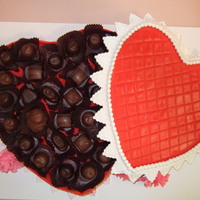 Valentine's Day Candy Cake I thought I'd try one of those Heart shaped candy box cakes like Bakerella made and this is what I came up with. I wanted to do some...