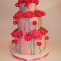 Ranunculus Flower Cake A friend saw a cake on the knot.com made by a bakery in Brooklyn, and she asked me if I could replicate it for her birthday. This is what I...