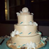 Beach Themed Wedding Cake 