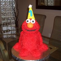 Elmo......1St Birthday This was my first attempt at a 3D cake.....overall....pretty simple.....just very time consuming doing all the fur!! Only thing I would...