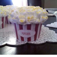 Popcorn Cupcakes These were ALOT of work, but well worth it. My nephew had his party at the Movie Theatre so these were perfect.