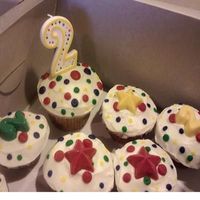 Primary Colors Bday Cupcakes 