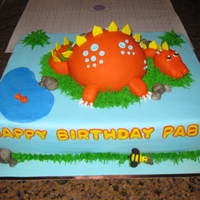 Dino Cake Cake for a dinosaur themed party.