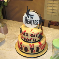 All You Need Is Love! Beatles themed cake.
