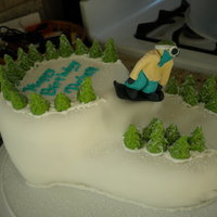 Snowboard Cake 