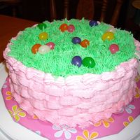 Easter Basket Cake I made this cake for a school cakewalk. This was my first "public" cake. It was a three layer cake, all vanilla. I colored the...
