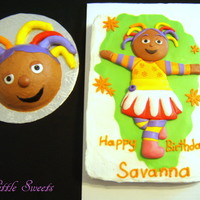 Upsy Daisy Upsy Daisy cake and smash cake for a first birthday.