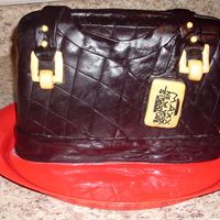 This Is The Second Cake I Made. I seen a purse cake and wanted to make one. This is the second cake I ever made with fondant..