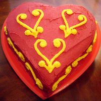 Valentines Day This cake took me 4 hours to frost. I didn't know how to make frosting smooth, needles to say after this episode I googled how to...