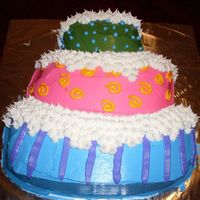 Cake I Made For Practice This cake I made to just practice on. I took all the Wilton classes so I needed to practice, practice, practice and I made more cakes then...