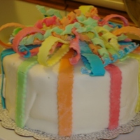Mmf Bow Cake This is, so far, my first and only experiment with MMF. I liked it a lot, although my family calls this the "Lucky Charms" cake,...
