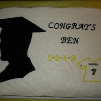 Ben's Graduation Cake I made this for my brother for his graduation in 2006. He is a hockey player (the one thing he was truly passionate about throughout school...