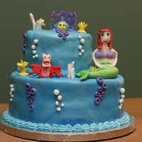 Little Mermaid Cake I made this cake for my daughter's 2nd birthday party this weekend. She is in love with the Little Mermaid movie and constantly talks...
