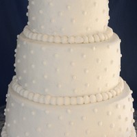 Simple Round Wedding Cake This was my VERY FIRST wedding cake!10", 8", 6" round wedding cakeBottom was WASC with buttercream filling, middle was a...