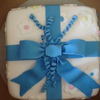 Class Cake Italian Cream cake with fondant decorations.