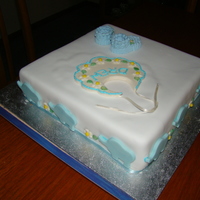 Boys Christening Cake christening cake