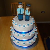 Blue & White Wedding for my niece both are police