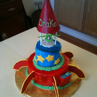 Toy Story Cake Ii This is my second attempt with a Toy Story cake and it is only Buzz. I am still having a hard time with this.