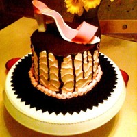 Pink Shoe Cake My first shoe cake. I'm OK with how it turned out. I had just one day to make the whole cake so was satisfied with the result given...