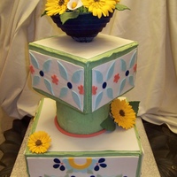 Talavera Tile Wedding Cake This is my first competition piece. I definitely challenged myself with this. It has its flaws but it was the best of what I could do and...