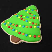 O Christmas Tree! Christmas Tree Sugar Cookie covered in Royal Icing. I am very pleased with the way they came out, I'm always scared to attempt...