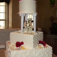 Mickey And Minnie Wedding Cake My first wedding cake!