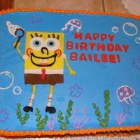 Spongebob Squarepants Birthday Cake I made this cake for my neice's 2nd birthday! ( My sister-her mom- helped as well!!)
