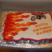 Motorcycle Cupcake Cake Cupcake Cake decorated with buttercream and a toy motorcycle