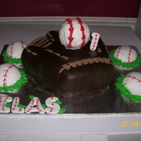 Baseball Mitt First Birthday This was for a first birthday. Baseball inside of mitt was the smash cake