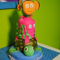 Nemo Stack for an amazing friend's daughter. The octopus gave me heck... and I'd love to know the secret to 'non serial killer'...