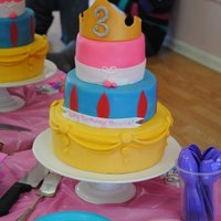 Princess Trifecta Inspired by Aurora, Snow White, & Belle. Made for a friend's daughter -- we attended the party which was at a dance studio and...