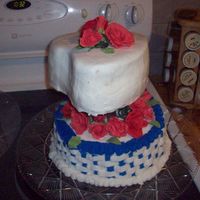 8Th Grade Graduation This was for my DD 8th grade graduation. Both tiers are chocolate cake with chocolate filling covered with buttercream. The bottom is a 9...