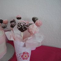 Cake Pops My first time making cake pops, time consuming but fun to make.