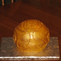 Harry Potter - Golden Snitch This was my birthday cake, as I am a huge Harry Potter fan. Buttercream covered and carefully brushed gold luster dust. TFL