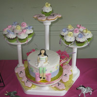 Cake, Cupcakes And Cookies Babyshower for a friend of mine. My first iced cookie. Fondant pacifiers and prego lady. TFL