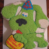 Blues Clues (Revamped As My Pal Scout) I made 2 cakes and layered them. Turned out great. The butter cream icing was amazing and my Uncle didn't know I made the cake. He...