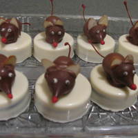 Christmas Mice These were so fun to do.I love Christmas baking even know its a lot of work.