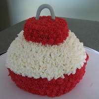 Fishing Bobber Mini bobber cake for DH's b-day today.Inspired by cakes by jamie.