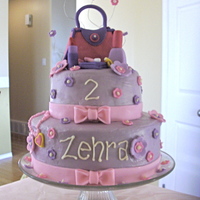 Little Girl Glamour Cake I apologize for the poor quality of this picture. It's buttercream with fondant decorations.