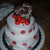 Cherry Cakes I made this cake for a family friend, who lives far away. It was for a party to celebrate a wedding that most of us could not attend.