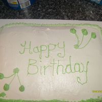 My Aunt Bday THIS IS MY FIRST SHEET CAKE THIS BIG, WITH STRAWBERRY FILLING & BUTTERCREAM ICING