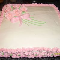 Final Cake Course 1 Yellow Cake W/Raspberry Filling and Buttercream icing