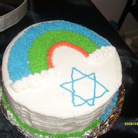 My First Class Cake TWO LAYER WITH STRAWBERRY FILLING W/ BUTTERCREAM ICING