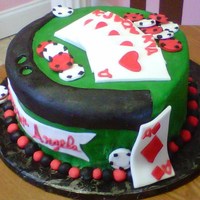 Poker Table Cake Poker Table cake.