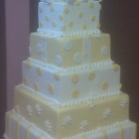 Present Wedding Cake A "present" wedding cake for a bridal show.
