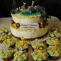 Zoo Animals lemon pound cake with cream cheese frosting