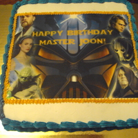 Star Wars star wars edible image pineapple filling cake