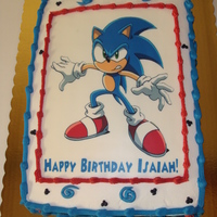 Sonic The Hedgehog sonic edible image