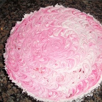 Pink Swirl Had an extra cake after an order and just used the resrt of the icing. Just having some fun